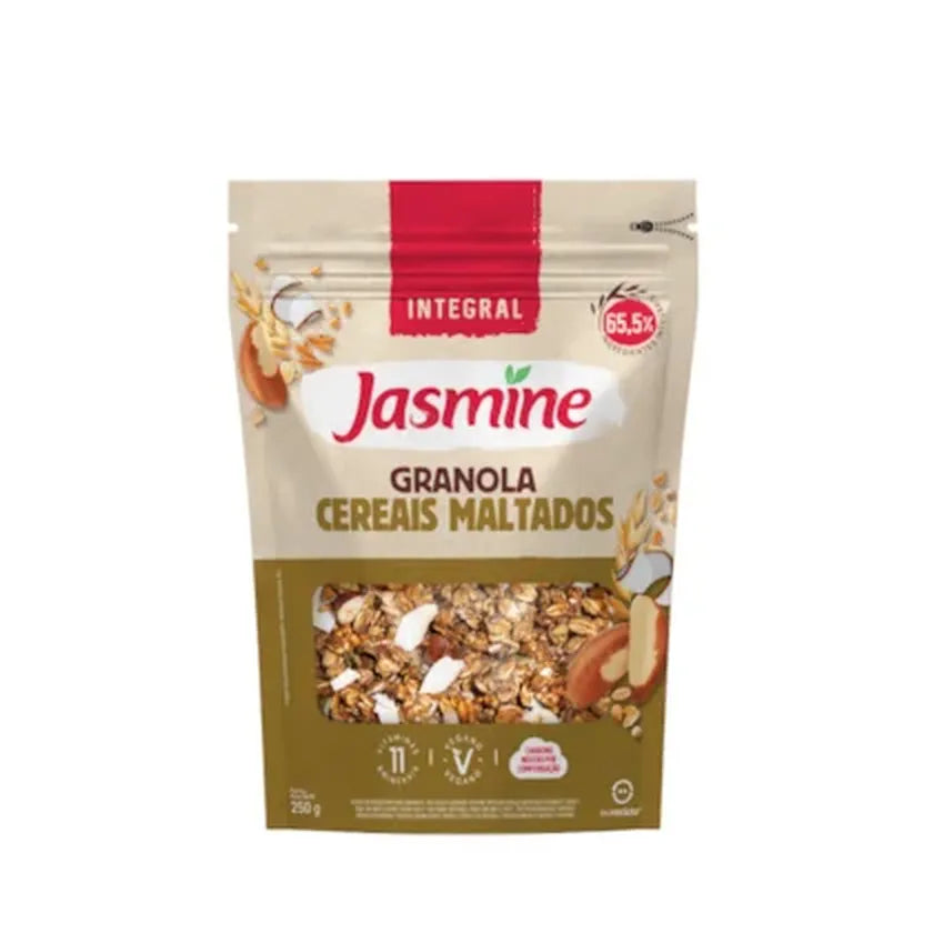 Granola Integral Cereais Maltados Jasmine Pacote 250g